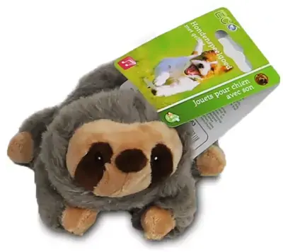Boony hondenspeelgoed luiaard pluche eco met piep 16 cm Speciale Aanbieding