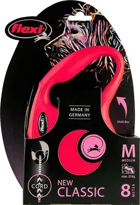 Speciale Aanbieding flexi rollijn CLASSIC cord M rood, 8 meter.