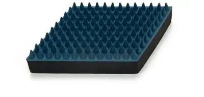 Seizoensaanbieding Beeztees massageborstel hond rubber 15x8x2,8 cm blauw