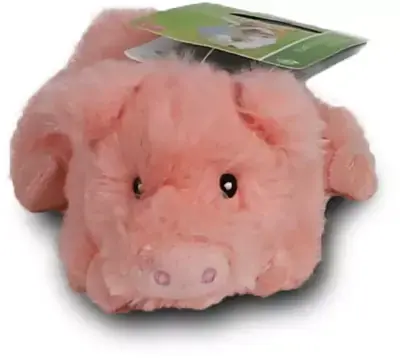 Boony hondenspeelgoed varken pluche eco met piep 16 cm Superprijs