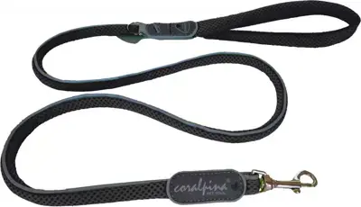 Veilige Betaling Coralpina leash Cinquetorri zwart, 10 mm/110 cm. C400BG030