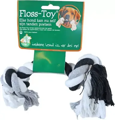 Direct Beschikbaar Boon Floss-toy zwart/wit medium