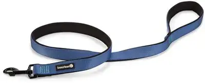 Beeztees hondenriem Parinca premium nylon 120x2.5cm blauw Aanbieding