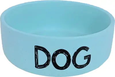 Rechtstreeks Van De Fabrikant Boon eetbak steen dog 19 centimeter mat blauw