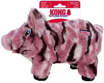 Kong hondenspeelgoed low stuff stripes pig medium Snelle Levering