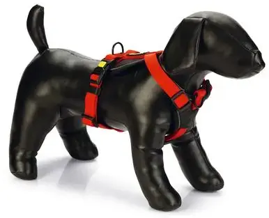 Weekendaanbieding Beeztees hondentuig parinca premium y-tuig nylon M 59-67x2.5cm rood