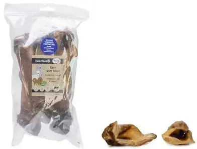 Dagaanbieding Beeztees runderoren met pit 7st voordeelverpakking 350g