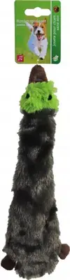 Express Levering Boon hondenspeelgoed eend plat pluche bruin/groen, 35 cm.