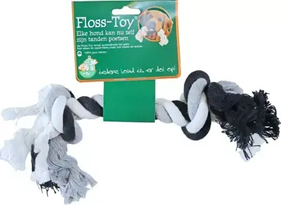 Bestel Nu Boon Floss-toy zwart/wit large