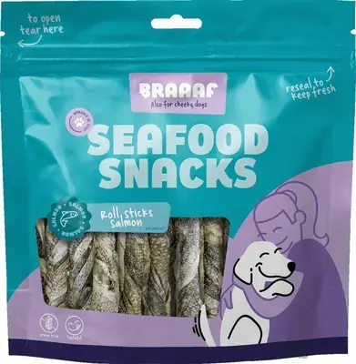 Braaaf Zalm rollsticks 12 cm Laatste Kans