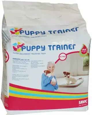 Savic puppy trainer medium, pak à 15 navulpads Betrouwbaar