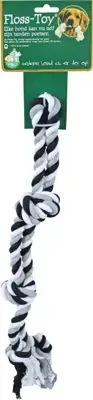 Boon Floss-toy halter zwart/wit small Op = Op
