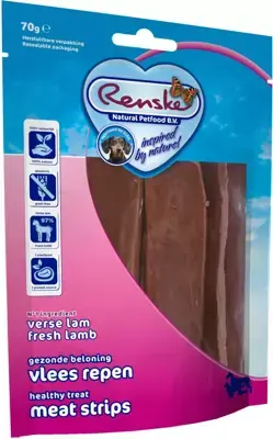 Beperkt Aanbod Renske Gezonde Beloning vleesrepen lam 70g