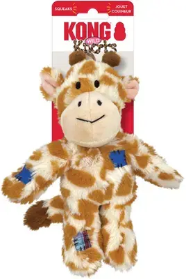 Flitsaanbieding Kong Hond hondenspeelgoed wildknots giraffe small/med.