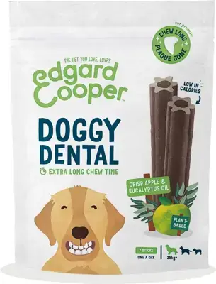 Actieprijs Edgard & Cooper Doggy Dental L appel & eucalyptus - 7 stuks