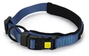 Beeztees hondenhalsband Parinca premium nylon 35-40x2cm blauw Bestel Nu