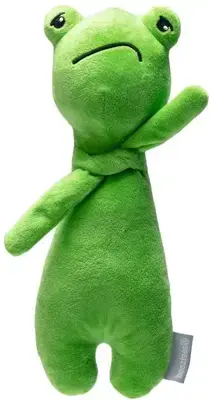 Beeztees hondenknuffel Grumpy Froggy pluche 30x11.5x7.5cm groen Betaalbaar