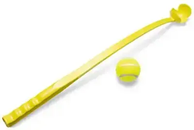 Beperkt Aanbod Beeztees hondenspeelgoed Fetch tennisbalwerper plastic 62x6.5x6.5cm geel
