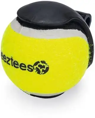 Beeztees hondenspeelgoed balhouder met bal nylon 8x6.5x6.5cm zwart Nieuw