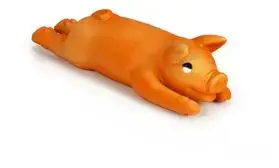 Laatste Versie Beeztees hondenspeelgoed Biggetje klein latex 24x8x7cm oranje