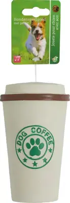 Bestel Nu Boon hond speelg. hondenspeelgoed koffiebeker latex 15cm