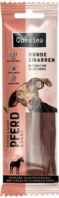 Chewies Hondensigaar paard & hennep 75g Gereduceerde Prijs