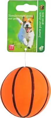 Beperkt Aanbod Boon hondenspeelgoed basketbal tpr+piep 8 centimeters ornj