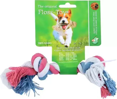 Betrouwbaar Floss-toy blauw/roze/wit, mini.