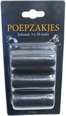 Rechtstreeks Van De Fabrikant flexi poepzak voor de flexi multi-box pak 3 rol a 20 stuks