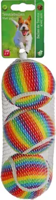 Hoge Kwaliteit Boon Tennisbal rainbow m net a 3 stuks
