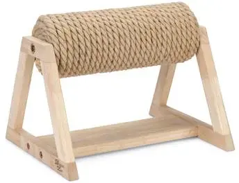 Designed by Lotte krabpaal Yves op voet hout 36x30x28cm bruin Gratis Retour