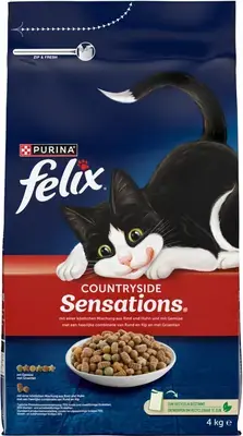 Felix Sensations Country kattenvoer rund, kip & groenten 4kg Betaalbaar