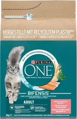 Purina One Adult kattenvoer zalm 3kg Hoge Kwaliteit