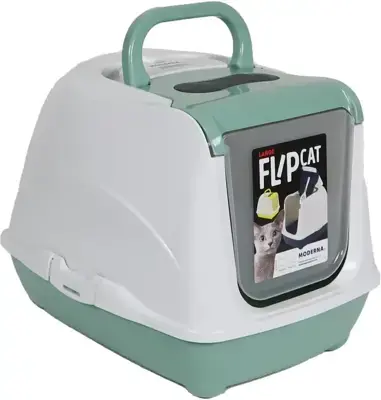 Flitsaanbieding Moderna Kattentoilet flipcat mint green 50 cm