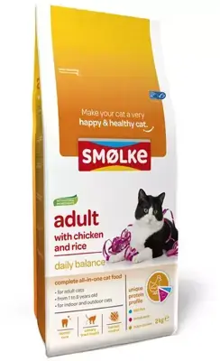 Aanbieding Smolke Adult kattenvoer kip 2kg