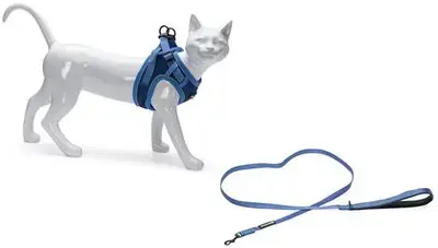 Beeztees Parinca kattentuig met lijn blauw M/L Merkproduct
