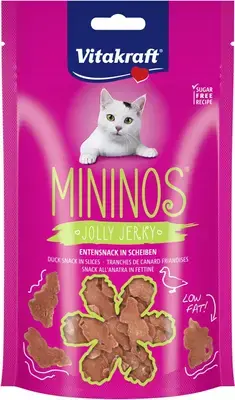 Vitakraft Mininos Jolly Jerky eend 40g Korting