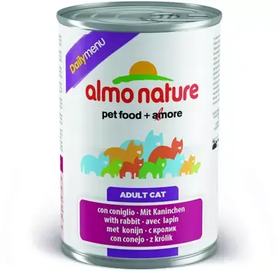 Almo Nature Dailymenu kattenvoer konijn 400g Direct Beschikbaar