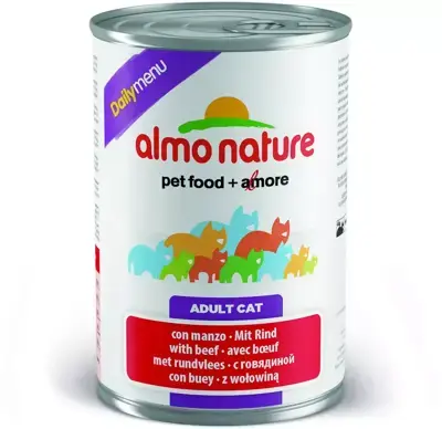 Direct Beschikbaar Almo Nature Dailymenu kattenvoer rund 400g