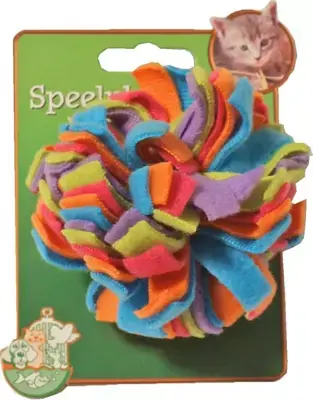 Populair Kattenspeelgoed op kaart fleece pompoen, multicolor.