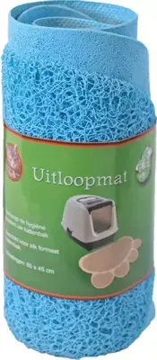 Uitloopmat poot 60x45 cm lichtblauw Op = Op