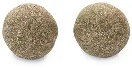 Speciale Aanbieding Beeztees kattenspeelgoed catnip ballen 3.5x3.5x3.5cm bruin 2 stuks