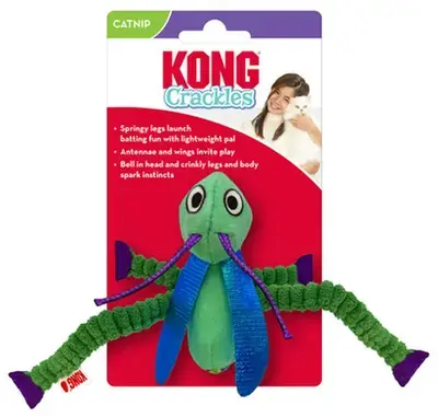 Gecertificeerd Kong kattenspeelgoed crackles grasshopper