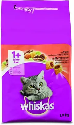 Dagaanbieding WHISKAS Droogvoer voor volwassen katten 1.9kg stazak
