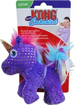 Superprijs Kong kat Enchanted Buzzy unicorn