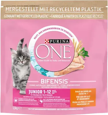Beperkt Aanbod Purina One junior kattenvoer kip & rijst 1,5kg