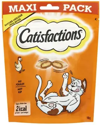 Catisfactions kattensnack Maxi Pack kip 180g Dagaanbieding