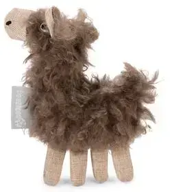 Lage Kosten Beeztees kattenspeelgoed ezel Cilla polyester 13x9x3cm bruin