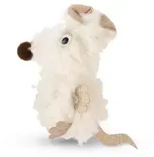 Populair Beeztees kattenspeelgoed speelmuis catnip polyester 22x9x4cm wit