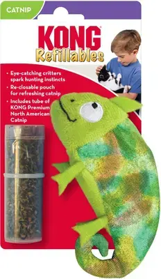 Kong Kat kattenspeelgoed reffilable chameleon groen Finale Uitverkoop